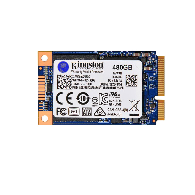 金士顿(Kingston)UV500系列 480G MSATA ssd 固态硬盘SUV500MS/480G