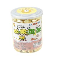 台湾进口零食 新慧欧 易拉罐 水果蛋酥水果小馒头 婴幼儿饼干 儿童饼干