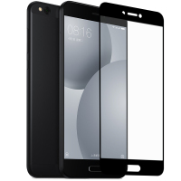 逸美达 小米5X钢化膜全屏覆盖m5手机膜小米5C钢化玻璃膜黑边五屏幕保护贴膜