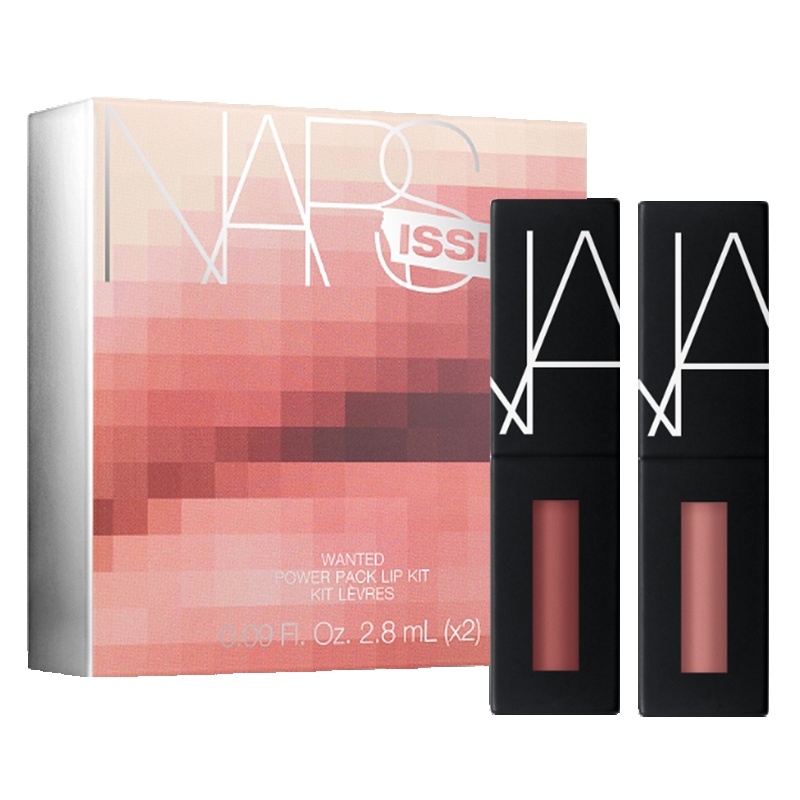 纳斯(NARS)自恋迷你特雾唇诱2件套组 玫瑰裸粉色+栗色玫瑰 唇彩 裸色系 防冻裂 显色 不易脱妆