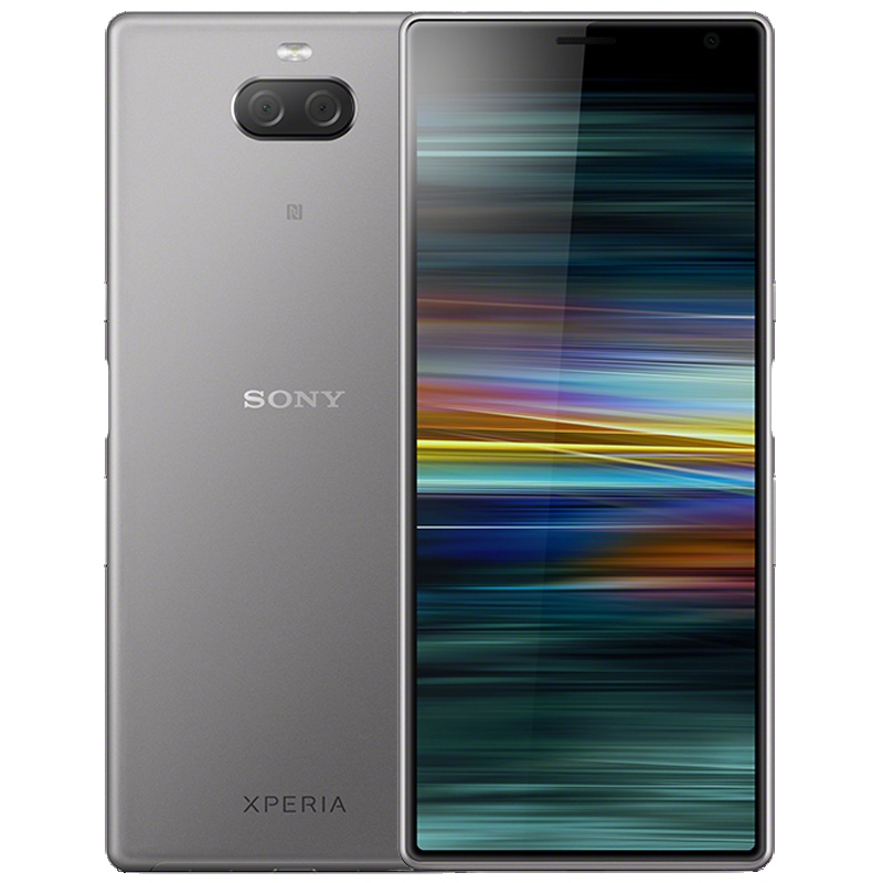 Sony/索尼手机Xperia 10 Plus 6GB+64GB 太空银 移动联通4G全高清21:9宽屏显示屏4K视频摄录 12MP+8MP摄像头 A1侧屏感应手机