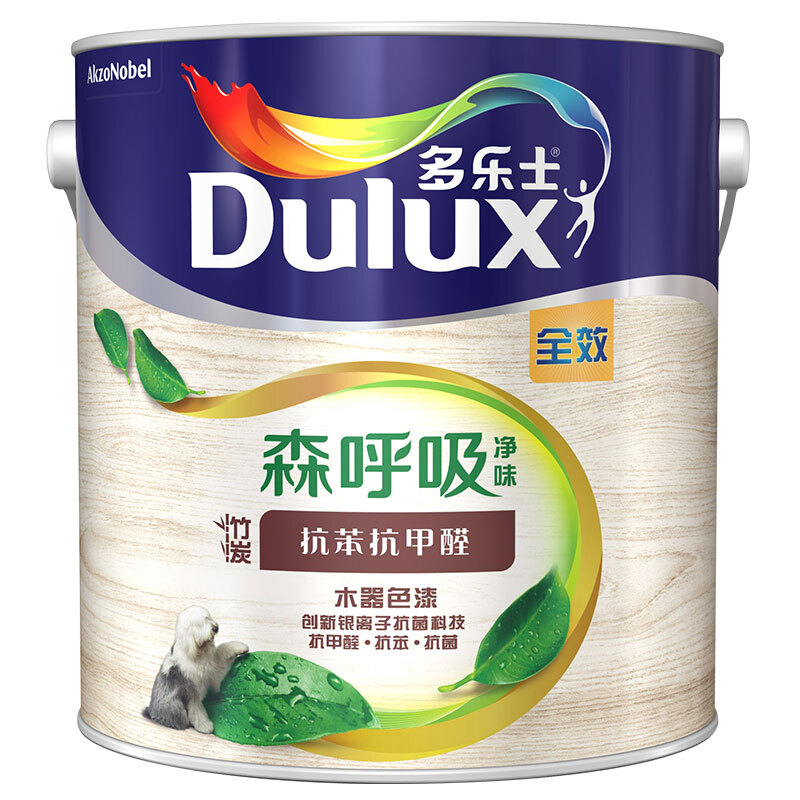 多乐士(dulux) 森呼吸净味竹炭抗甲醛全效木器漆 白色底漆