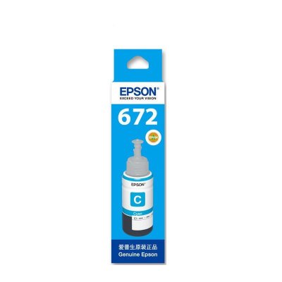 爱普生(EPSON)T6721原装墨水适用L360/L310/L220/L365/L455/L1300 彩色墨水