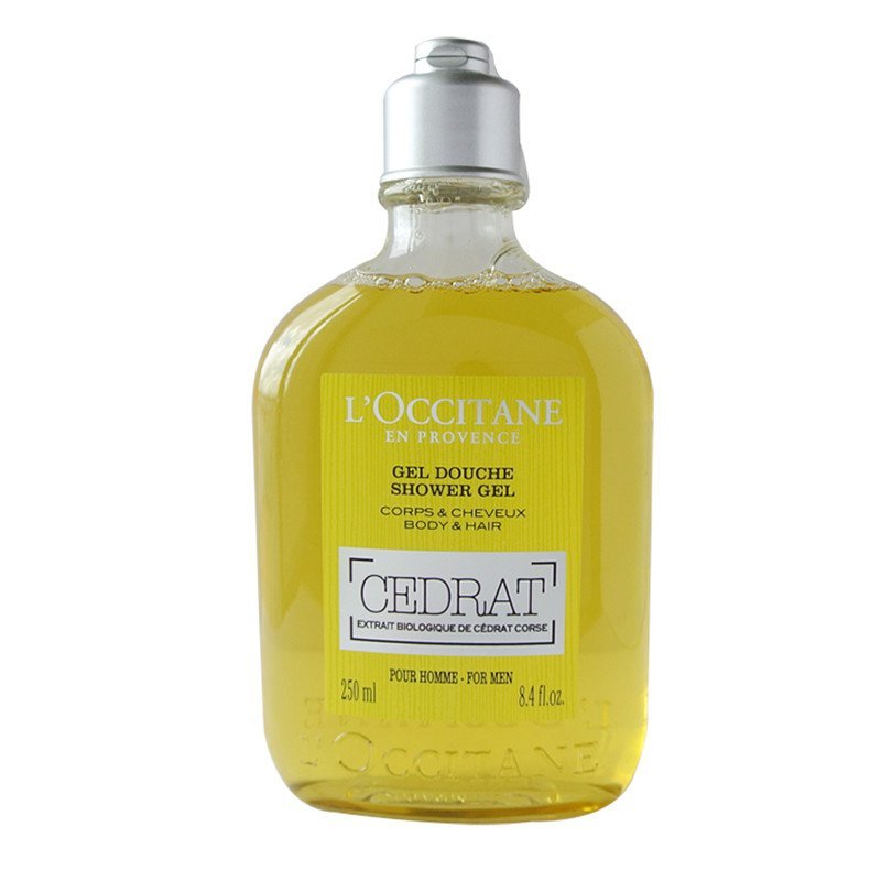 L'occitane欧舒丹香橼果男士清爽洗发沐浴啫喱250ml