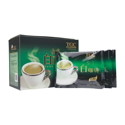 特力和乐HOLA盒装TGC云林古坑咖啡 大尖山速溶咖啡 台湾进口二合一白咖啡10包/盒 绿盒 卡布奇诺