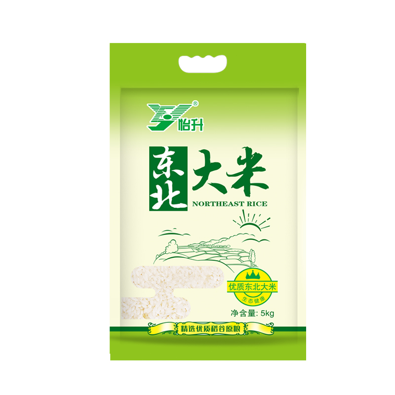 怡升东北大米5kg/袋 大米 粳米 圆粒 袋装