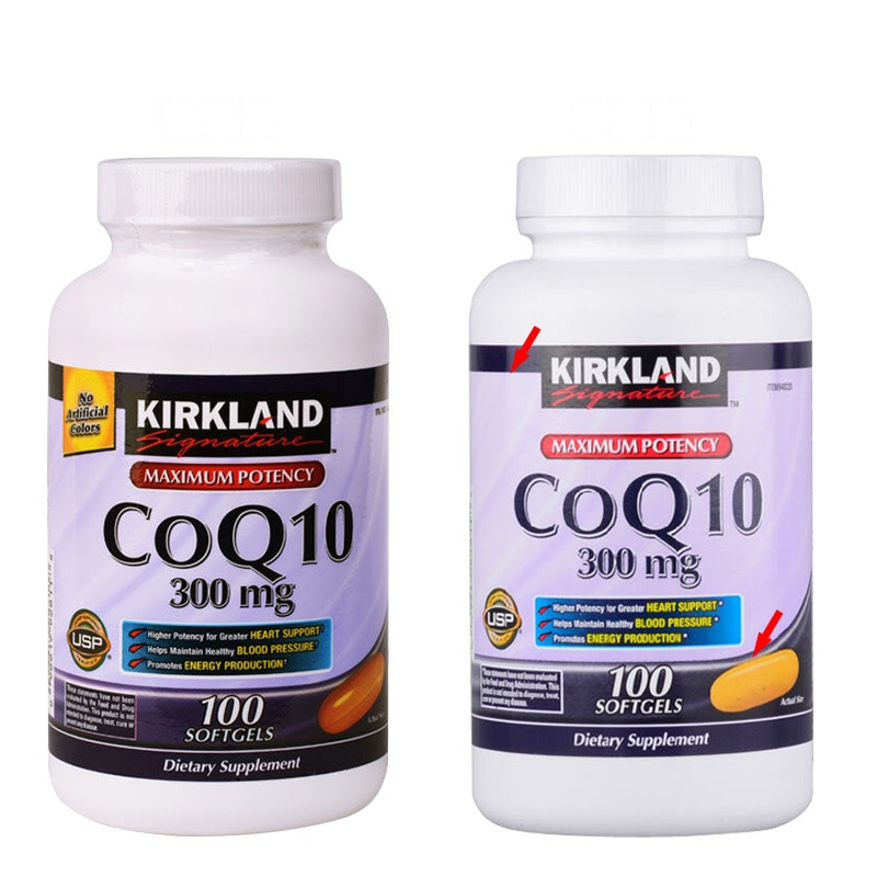 [海外购]Kirkland CoQ10 高浓度辅酶Q10 300mg 100粒 护心脏 美国原装直邮