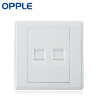 OPPLE欧普照明 86型电工面板墙壁开关插座防漏电安全 二位电脑