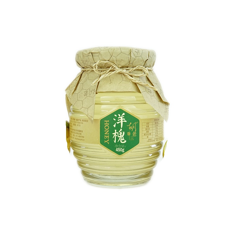 胡老三蜜坊洋槐蜂蜜 洋槐蜜 槐花蜜 450g/瓶 玻璃瓶装 液态蜜 自有蜂场直采 无添加
