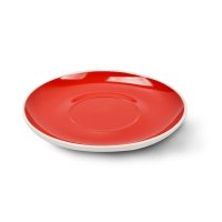 王大厨 日韩式彩色陶瓷盘子 7.5英寸菜盘水果盘平盘微波炉西餐盘单只装红色CC-12011