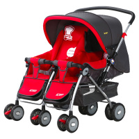 宝宝好703双胞胎婴幼儿手推车可折叠可换向婴儿推车可坐躺双胞胎车