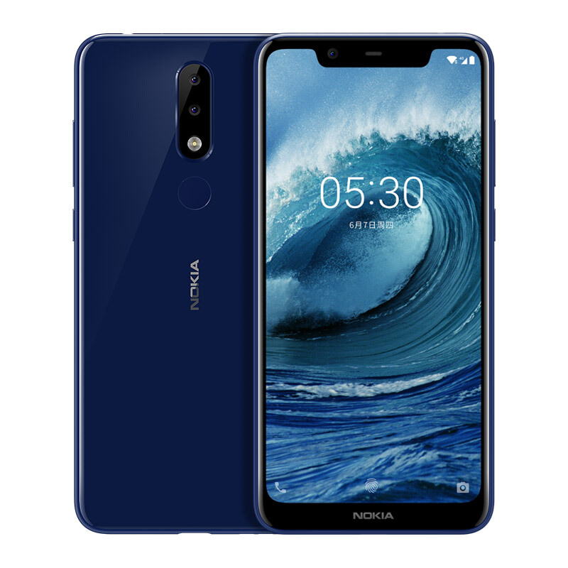 诺基亚(NOKIA) 诺基亚X5 全网通 3GB+32GB 波罗的海蓝色 双卡双待 移动联通电信4G手机