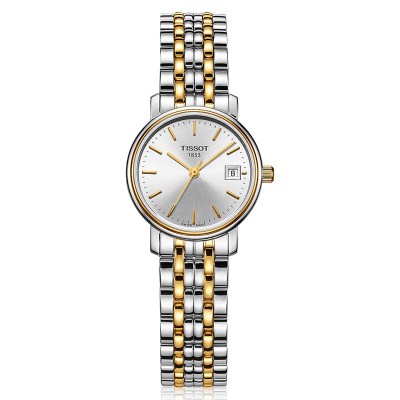天梭(TISSOT)经典系列女士石英手表金属表带女士手表钟表T52.2.281.31