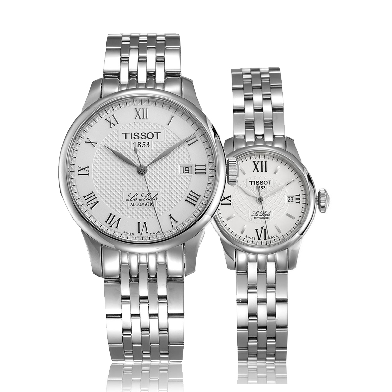 天梭(TISSOT)T41.1.483.33/T41.1.183.33力洛克系列正装自动机械情侣对表两只装