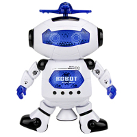 智能电动跳舞机器人玩具 会唱歌灯光音乐机械人 儿童早教玩具 小男孩女宝宝礼物3-4-5岁 劲风旋舞者-白色
