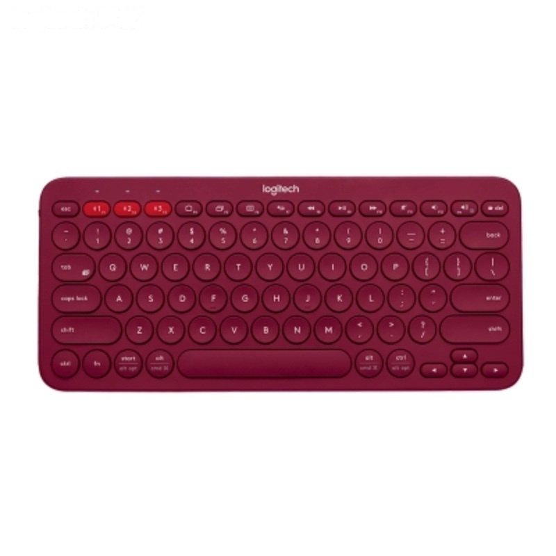 罗技(Logitech)K380多设备蓝牙键盘 红色[不支持五笔输入法]