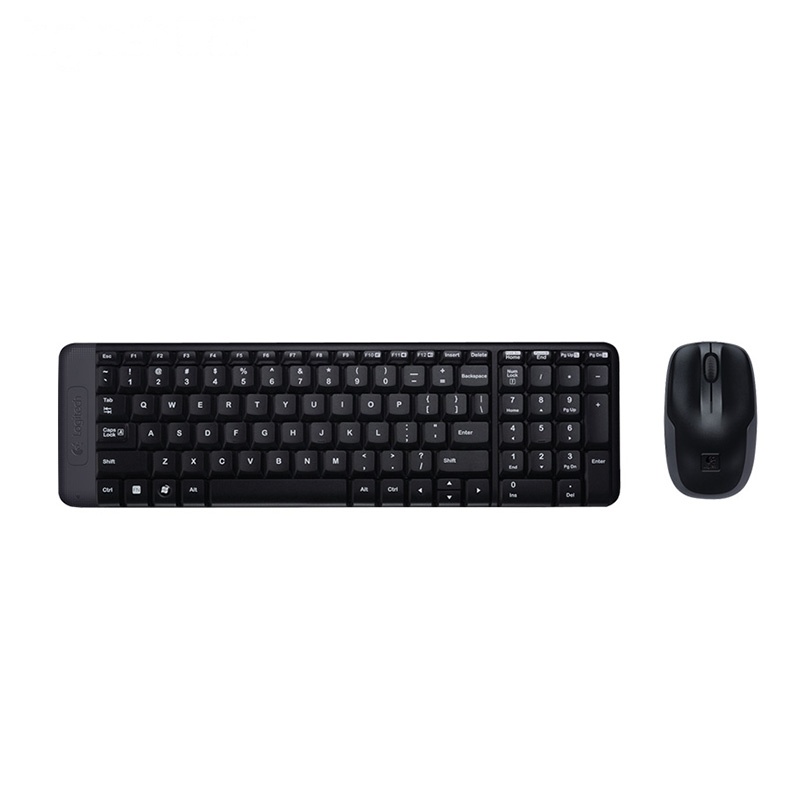 罗技MK220 无线键鼠套装 笔记本电脑办公家用商务小巧男生女生无线键盘鼠标套装