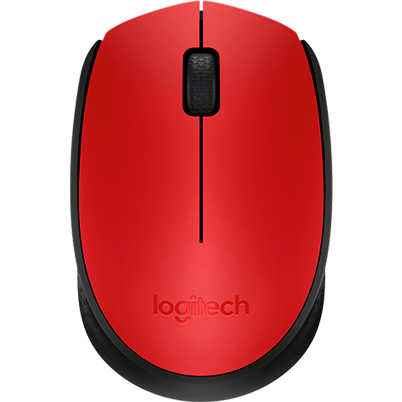 罗技(Logitech)M170无线鼠标光电鼠标笔记本苹果台式机电脑便携商务家用办公游戏入门级 红色
