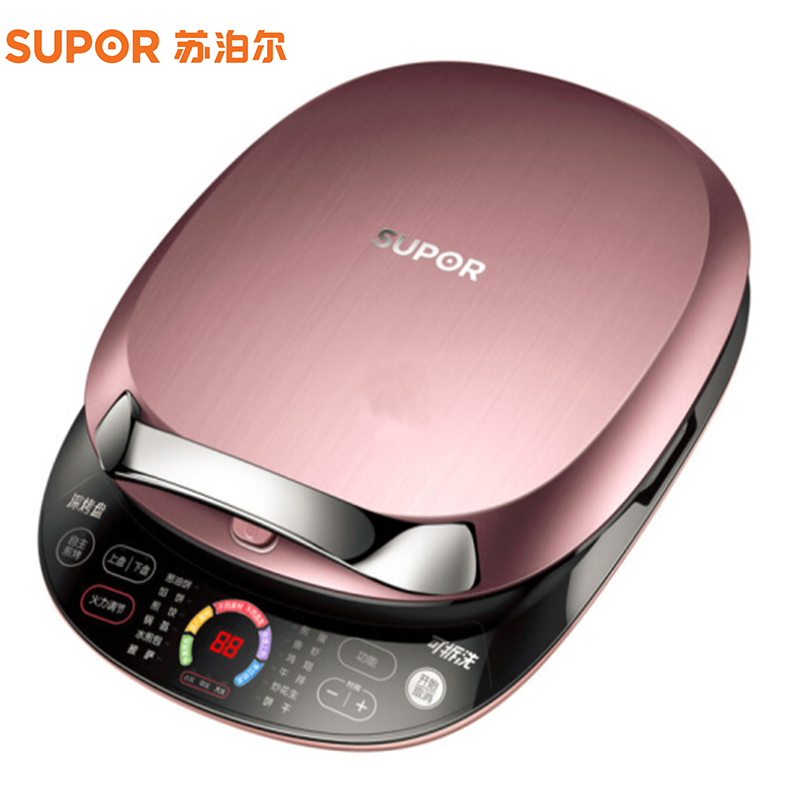 苏泊尔(SUPOR) JC32R61-150 煎烤机电饼铛家用双面加热烙饼锅煎烤烙饼锅匀脆深烤盘上下盘可拆卸