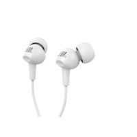 JBL C100SI苹果耳机入耳式便携通用 运动耳塞式原装正品线控耳机 白色