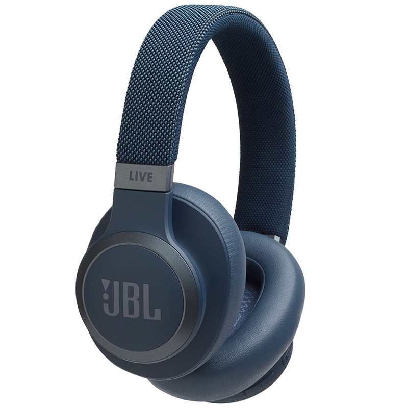 JBL LIVE 650BTNC 主动降噪耳机 智能语音AI无线蓝牙耳机/耳麦 头戴式 有线手机通话游戏耳机 蓝色