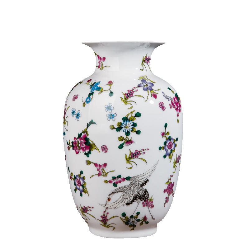 陶瓷花瓶景德镇现代创意小花瓶家居客厅工艺品装饰品摆件冬瓜