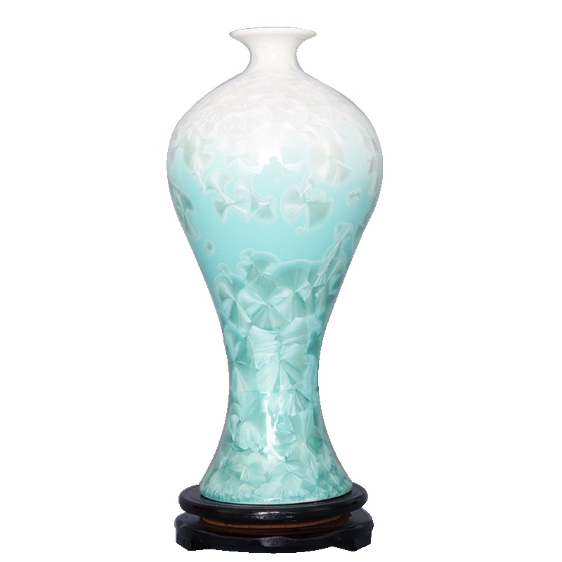 景德镇陶瓷花瓶摆件颜色釉多彩结晶釉现代时尚 工艺品 家居摆设件