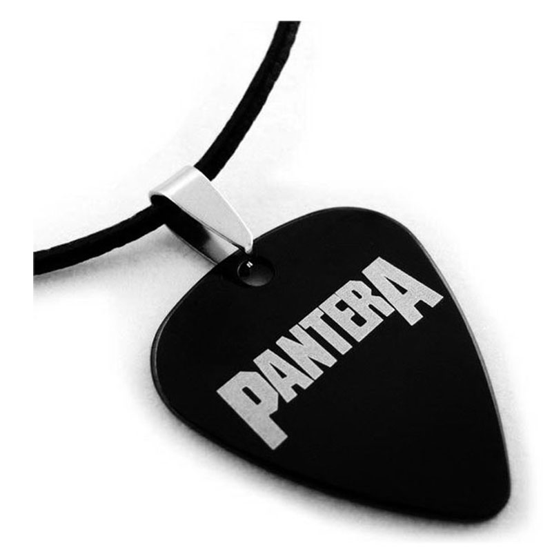 沃森 个性钛钢金属吉他拨片项链 饰品 Pantera潘多拉乐队