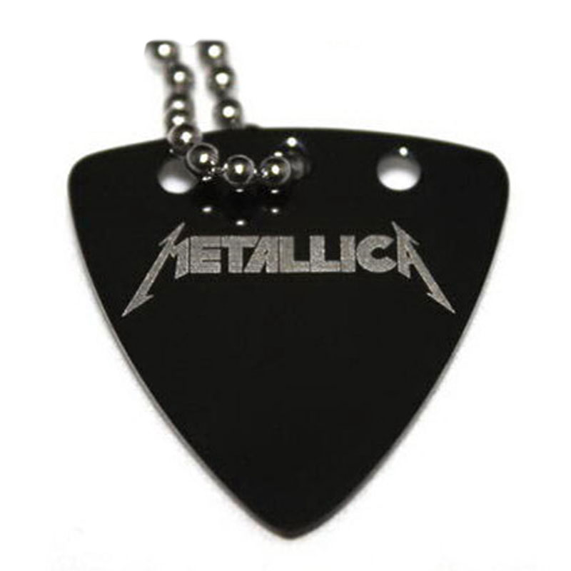 正品 个性摇滚金属朋克钛钢吉他拨片项链◆Metallica金属乐队