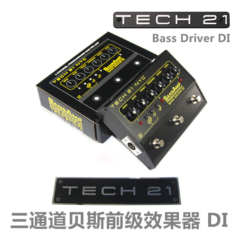 TECH21 SansAmp Programable Bass Driver DI贝斯前级效果器三通