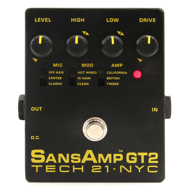 沃森 授权TECH21 SANSAMP GT2 电吉他音箱模拟失真单块效果器