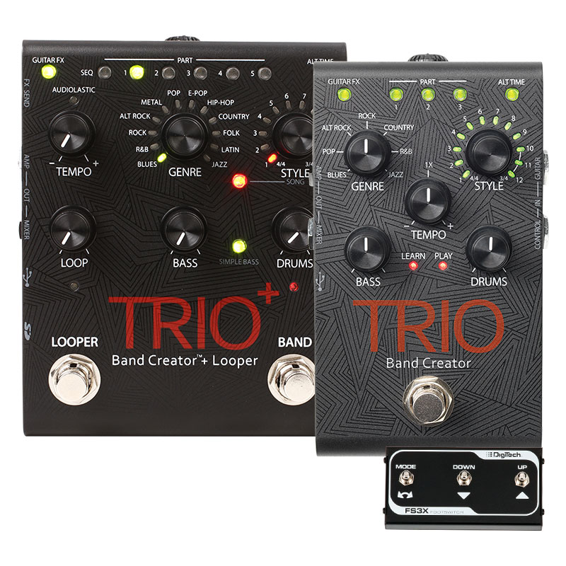 DigiTech Trio+自嗨神器 智能贝斯鼓机自动伴奏效果器 送原装踏板 乐器配件