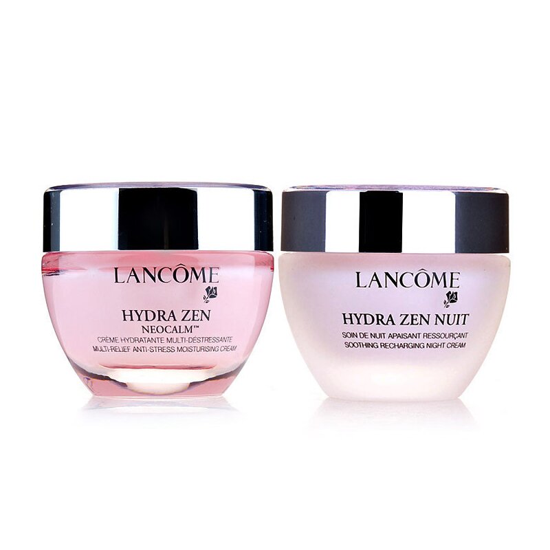 LANCOME兰蔻水份缘舒悦日霜50ml+晚霜50ml 保湿补水 滋润营养