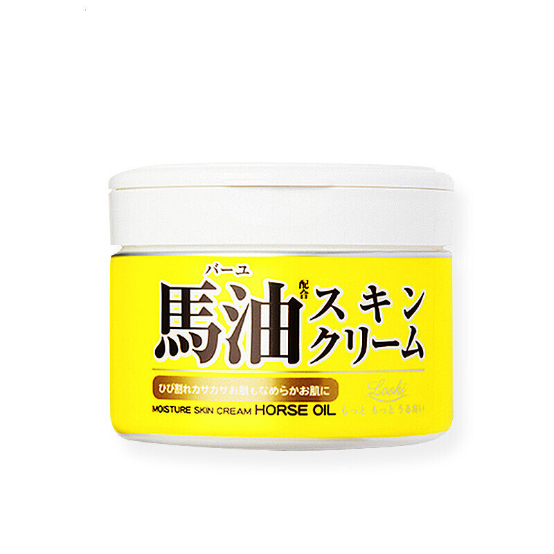 Loshi 日本北海道马油面霜滋润保湿保湿乳霜 马油面霜 220g