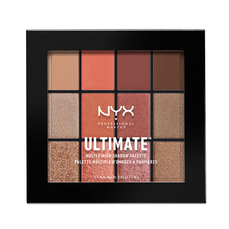 NYX 16色眼影盘多色眼影秋季新款 Warm rust 0.83g*16 美国进口