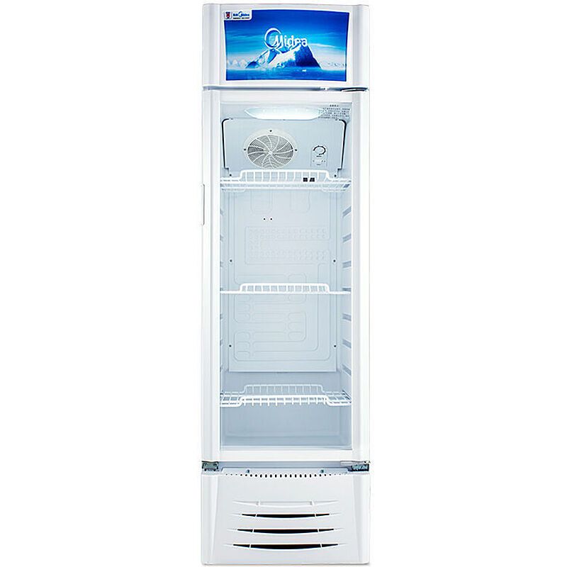 美的(Midea) SC-215GWM 立式玻璃门展示柜 风直冷饮料冷藏柜 水果保鲜柜