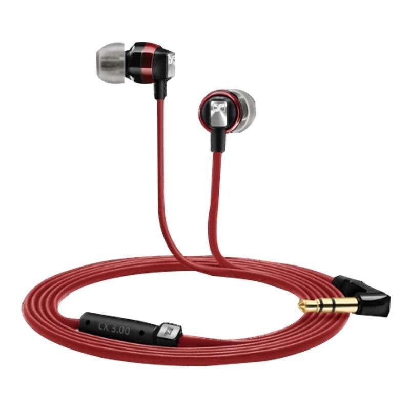 森海塞尔/Sennheiser cx3.00 CX300升级版入耳式重低音耳塞耳机(红色)