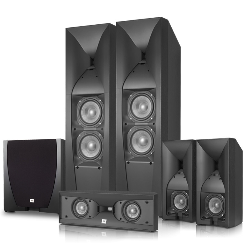 JBL STUDIO 580BK/SUB550P/530CH/520C 5.1家庭影院5系套装音响