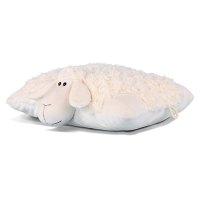 怡多贝evtto 小羊40CM白色靠垫抱枕布娃娃公仔毛绒玩具装饰摆件女生布艺玩偶儿童生日礼物