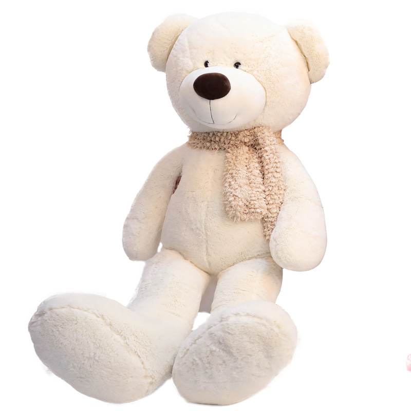 怡多贝evtto正版美国大熊1米围巾熊大熊毛绒玩具布娃娃泰迪熊公仔女生礼物抱抱熊生日礼物毛毛熊