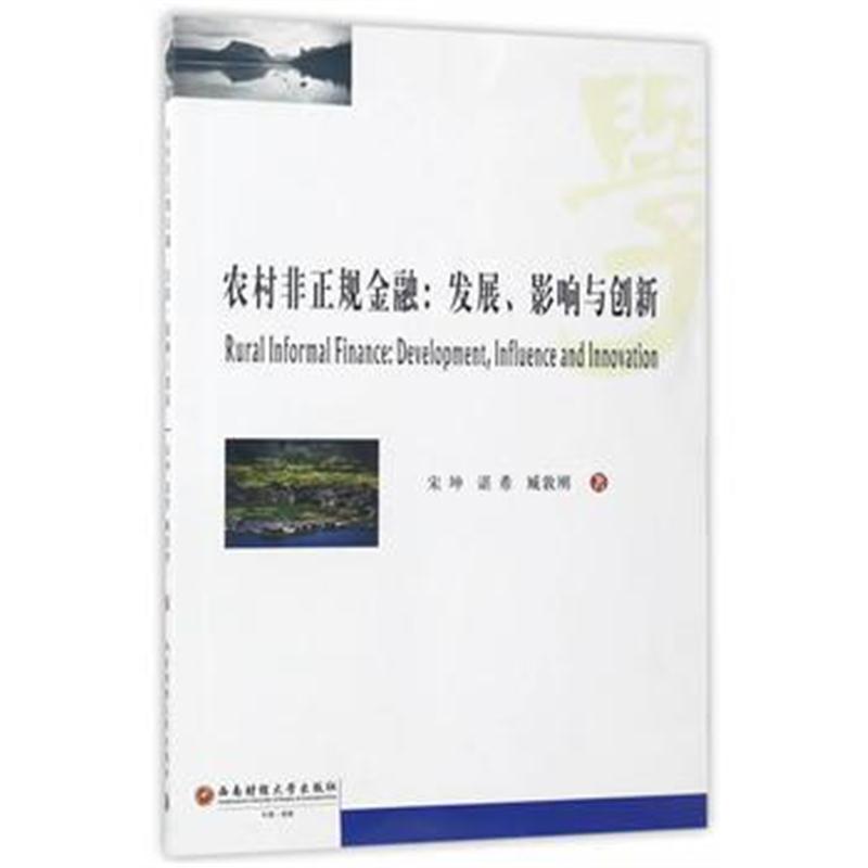 全新正版 农村非正规金融：发展、影响与创新