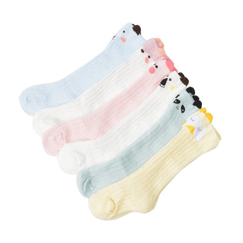 3双装婴儿长筒袜夏季薄款过膝防蚊宝宝袜子0-1-3岁夏天长袜子
