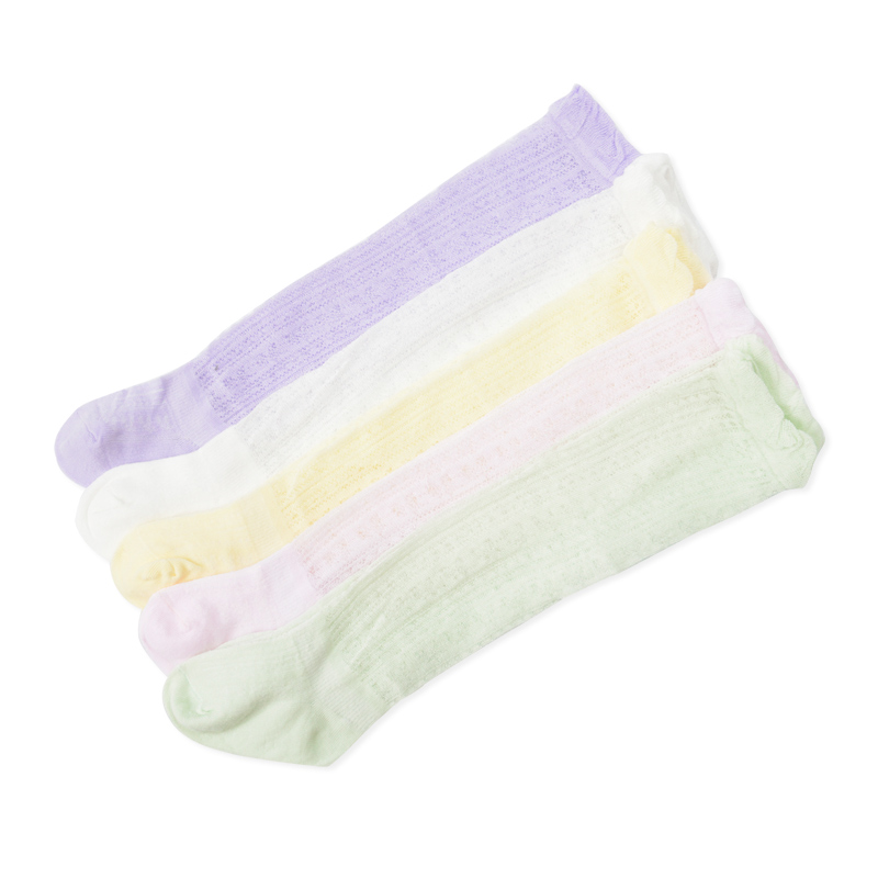 [3双装]夏季丝袜婴儿宝宝长筒袜0-1-3岁幼儿超薄款过膝网眼防蚊袜子