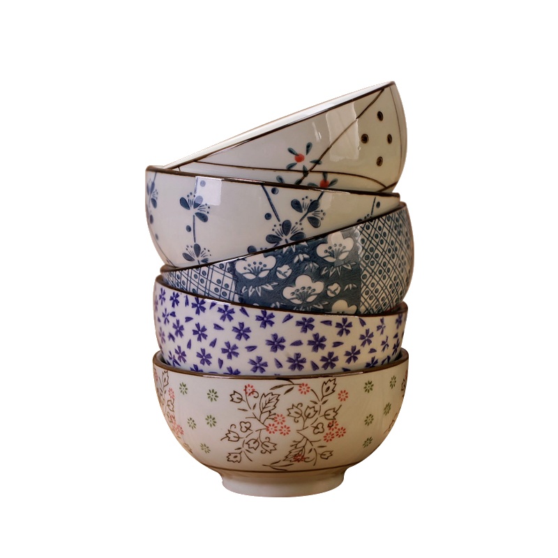 瓷物语创意陶瓷碗餐具套装家用吃饭碗组合小汤碗米饭碗景德镇日式 (1个颜色随机)
