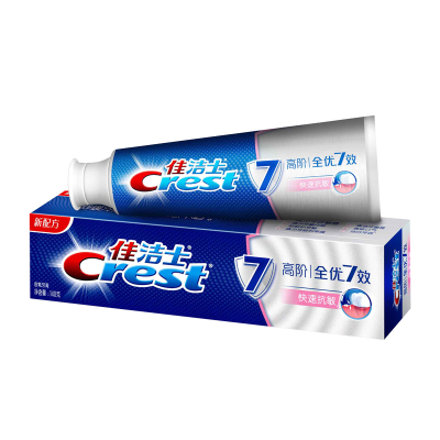 Crest/佳洁士高阶全优7效快速抗敏牙膏140克