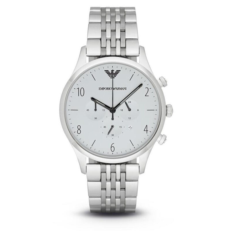 EMPORIO ARMANI阿玛尼手表 时尚钢带圆盘商务石英表 男 AR1879系列