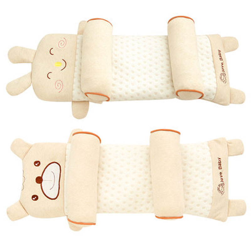 宝宝可爱卡通婴儿枕头0-1-3-6岁新生儿定型枕四季通用宝宝枕头