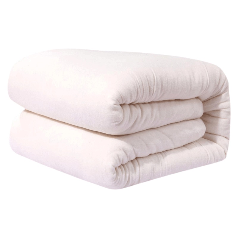 棉花被棉被棉絮棉花垫被幼儿园儿童被子床垫冬被芯简约白色孕婴童床上用品盖被被褥