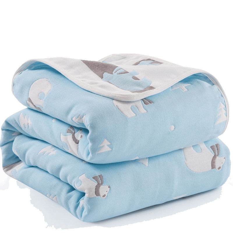 夏季六层纱布加厚毛巾被单人双人午睡盖毯婴儿空调被夏凉被通用简约孕婴童纱布被