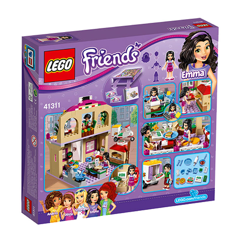 LEGO乐高 好朋友系列41311心湖城比萨餐厅LEGO Friends积木玩具